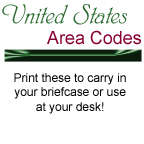 United States Area Codes